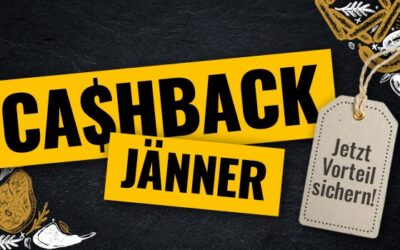 Cashback Jänner – Wir machen Ihr Geld fett!