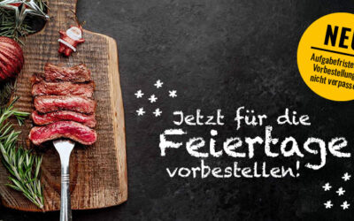 Genuss für die Feiertage – jetzt vorbestellen!